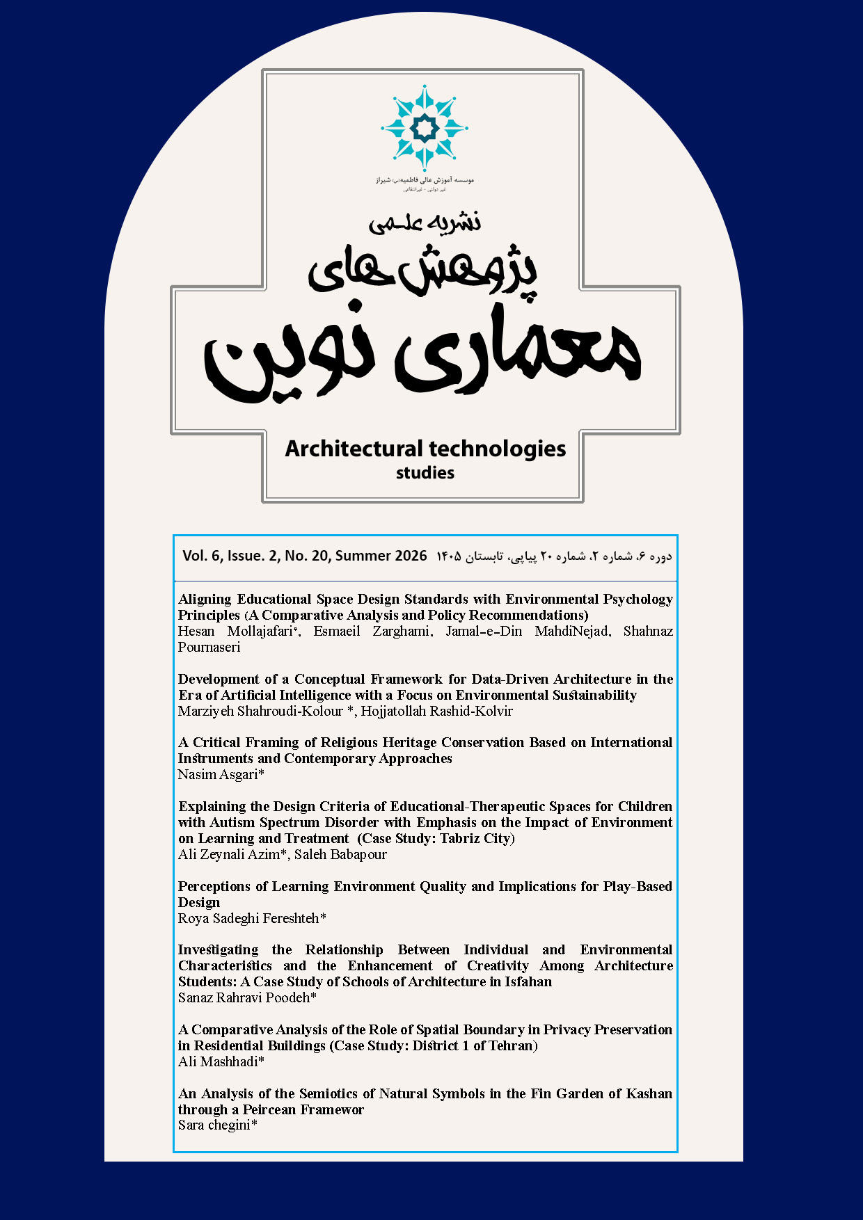 Architectural Technologies Studies